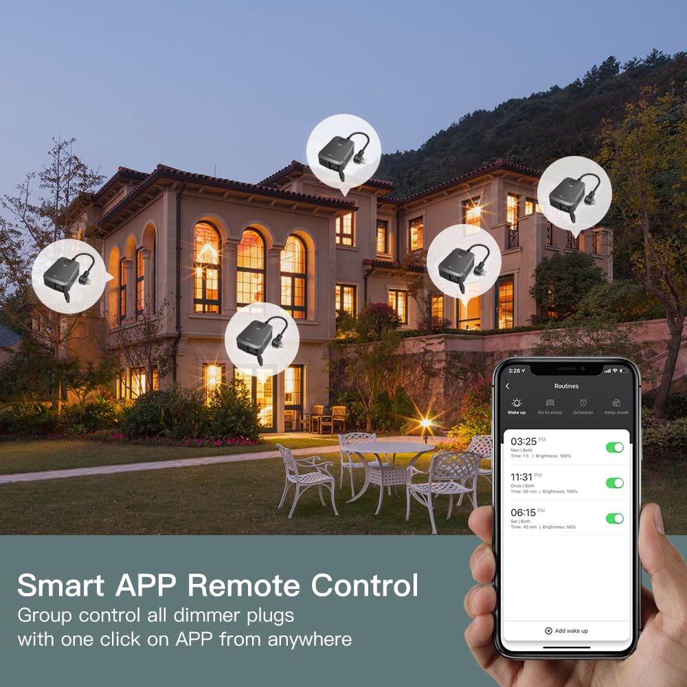 TREATLIFE IP64 rating protects against dust and water splashes outdoors.