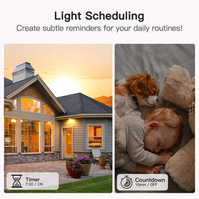TREATLIFE automation schedules for tailored lighting routines.
