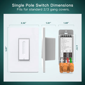 TREATLIFE neutral-wire note explains installation requirements for proper operation.