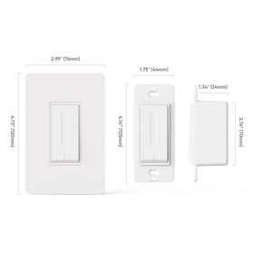 TREATLIFE wall plate included ensures a finished installation