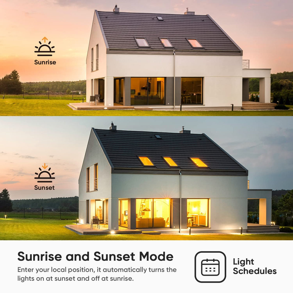 TREATLIFE schedules and group control simplify family lighting routines.