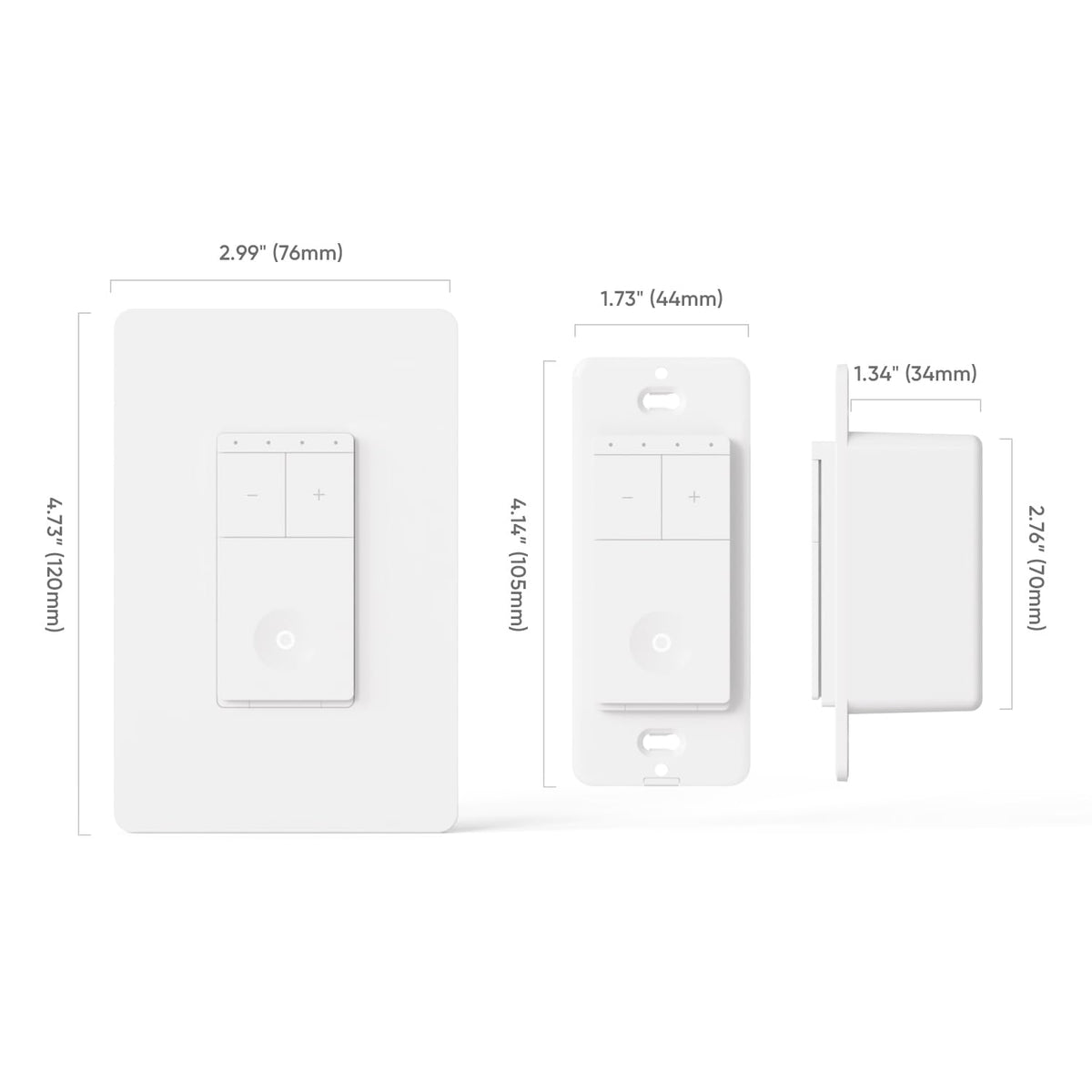 TREATLIFE Smart Fan Switch installation guide image demonstrates wiring steps