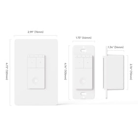 TREATLIFE Smart Fan Switch installation guide image demonstrates wiring steps
