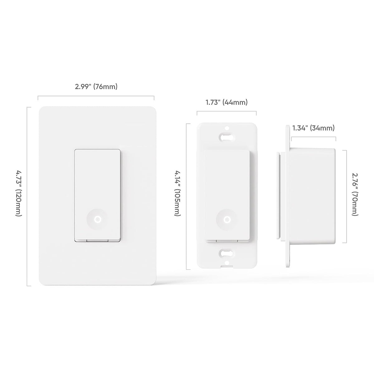 TREATLIFE Smart Switch 4-pack FCC-certified for safety and reliability