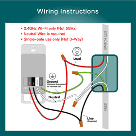 TREATLIFE Smart Switch 4-pack requires neutral wire for operation