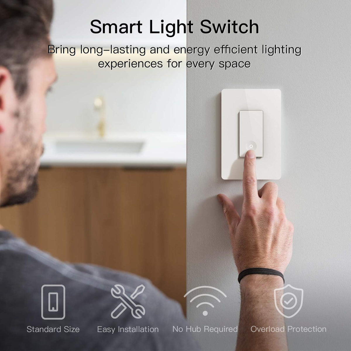 TREATLIFE Smart Switch 4-pack vacation mode simulates occupancy when away