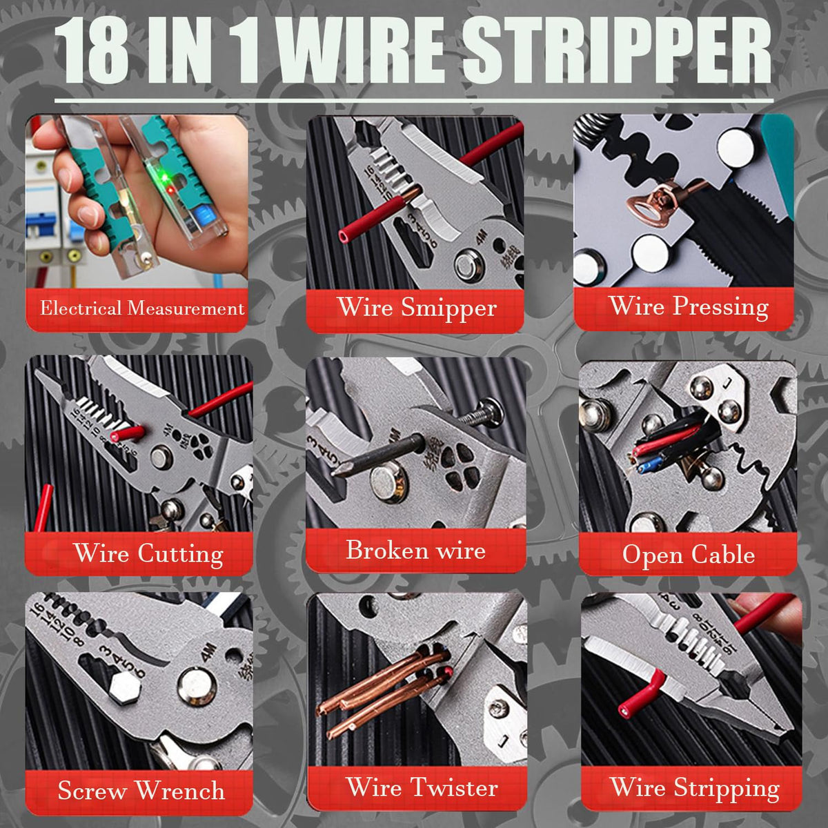 Treayes crimping jaws enable secure terminations quickly.