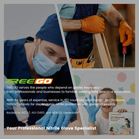 TREEGO heavy-duty gloves offer strong puncture resistance for tough jobs.