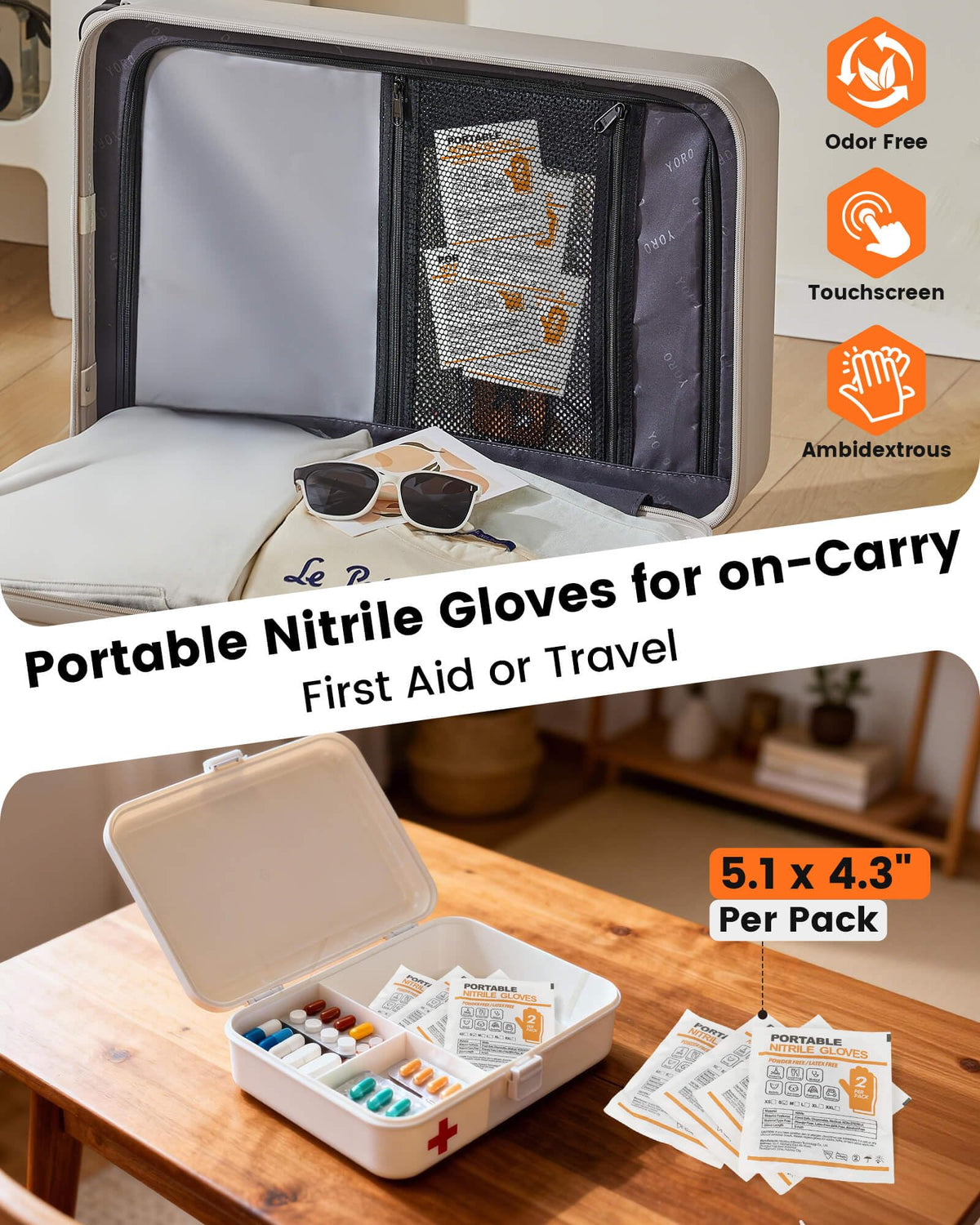 TREEGO gloves designed for commercial use in restaurants and cleaning services