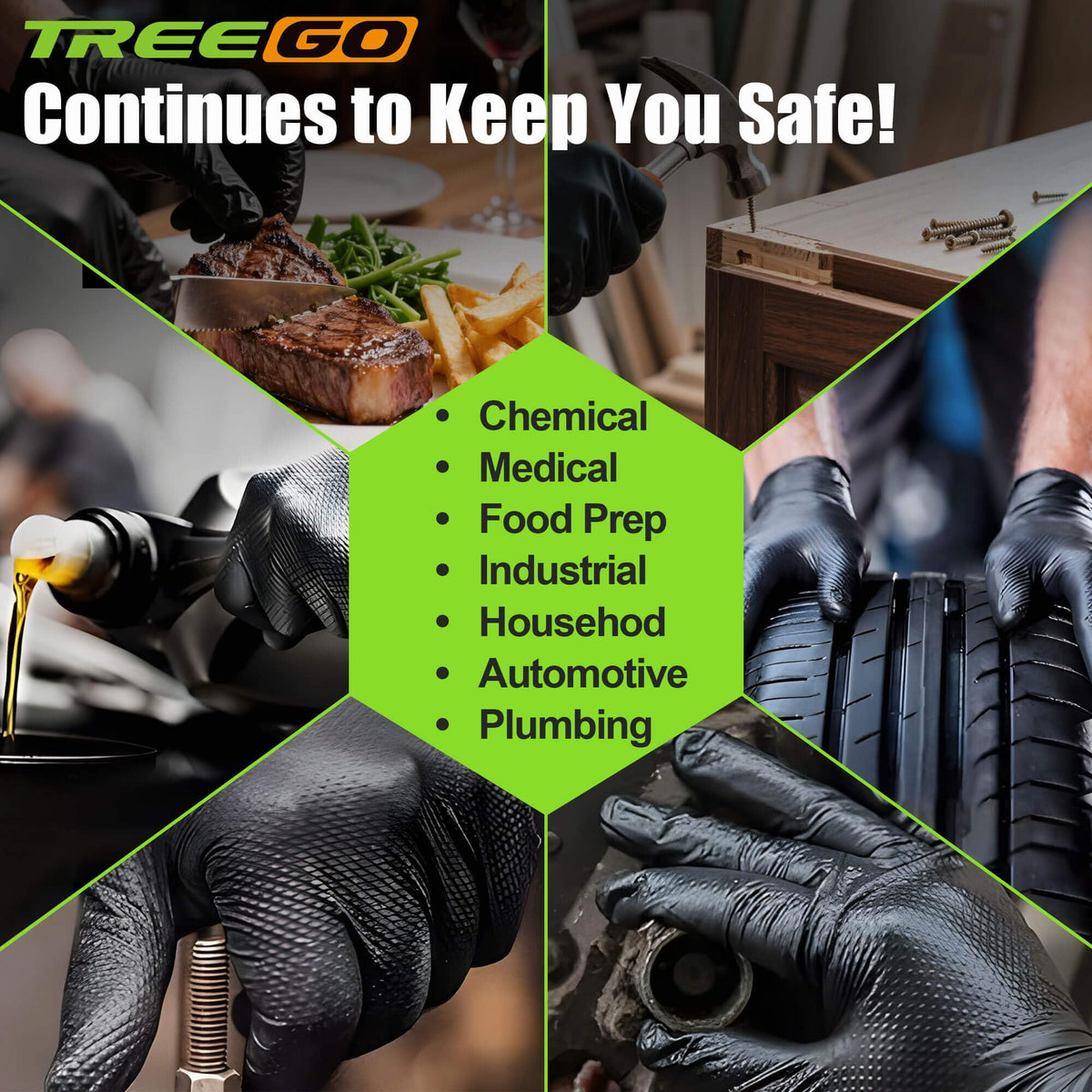 TREEGO heavy-duty gloves withstand torque and repeated flexing in demanding tasks.