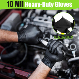 TREEGO latex-free, powder-free nitrile gloves reduce sticking between tools and hands.