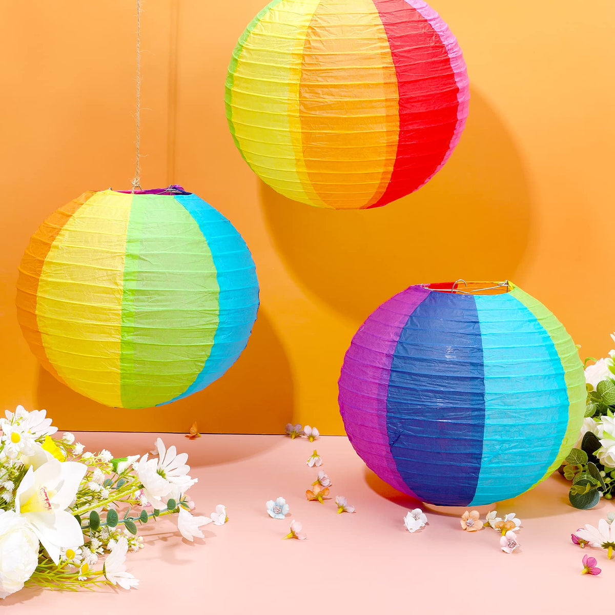Treela easy-install paper lanterns for quick decoration setup.