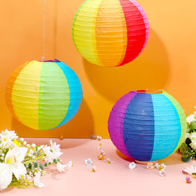 Treela easy-install paper lanterns for quick decoration setup.