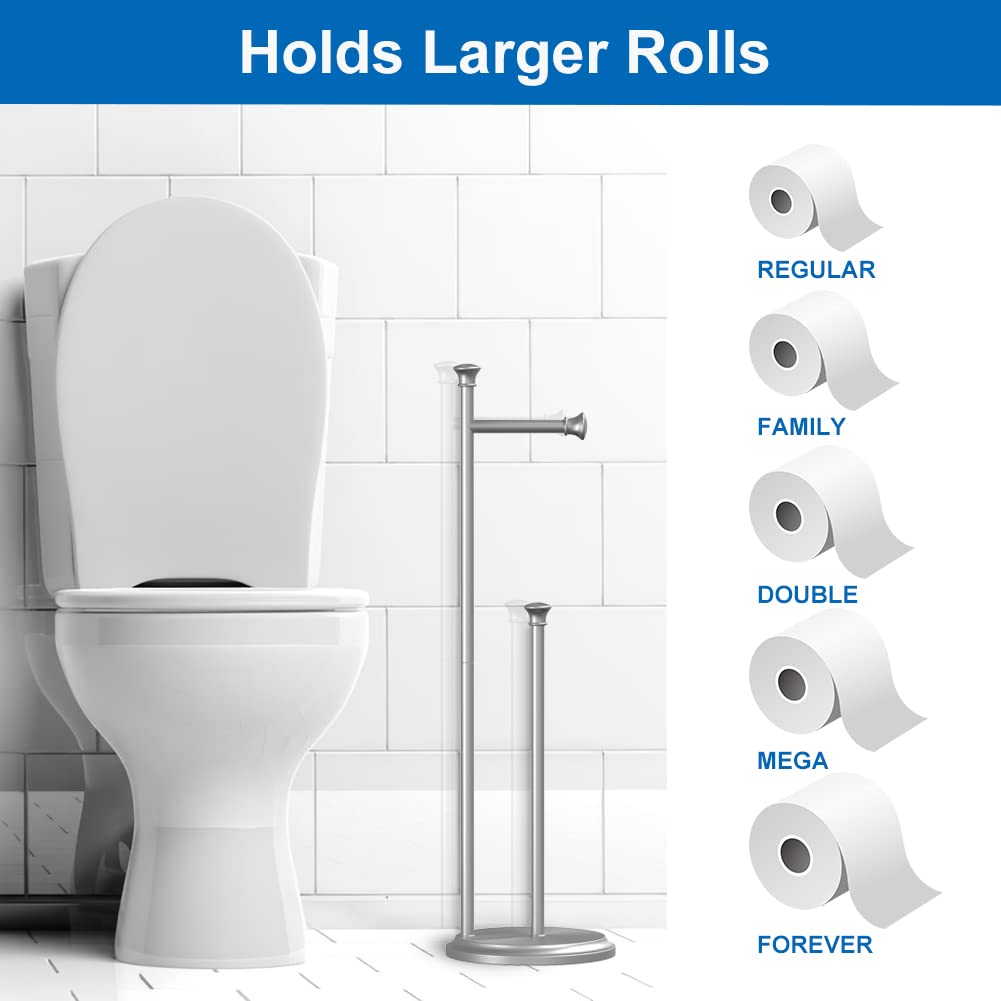 TreeLen large-roll compatible stand fits big brands like Charmin and Kirkland