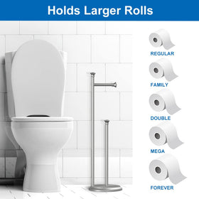 TreeLen large-roll compatible stand fits big brands like Charmin and Kirkland