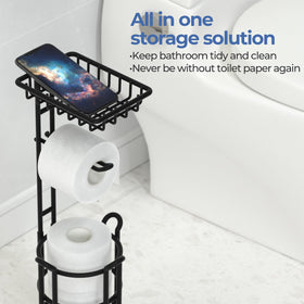 TreeLen matte black finish adds modern bathroom style.