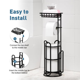 TreeLen mega-roll capacity holder keeps multiple rolls ready for busy households