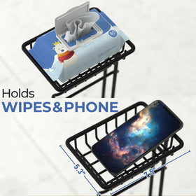 TreeLen mega-roll compatible holder fits larger rolls neatly.