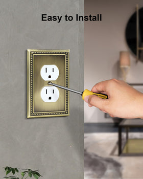 TREEWELL 1-gang outlet cover fits standard outlets for simple refresh.