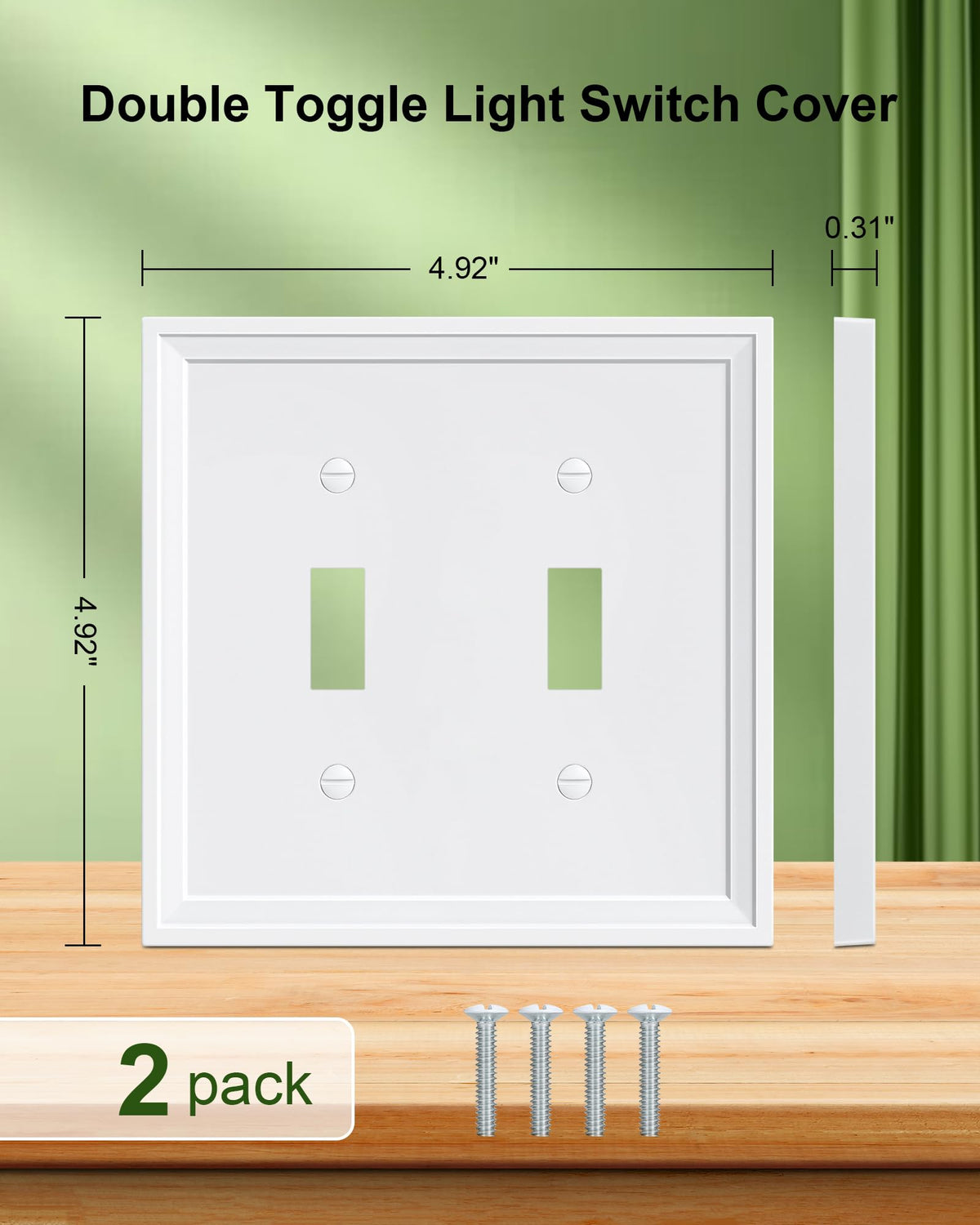 Treewell 2-gang bamboo fiber plate blends eco-friendly durability