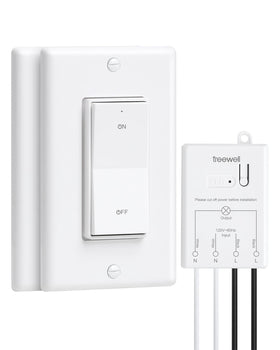 TREEWELL 3Way Wireless Switch Kit front view for wiring-free setup.