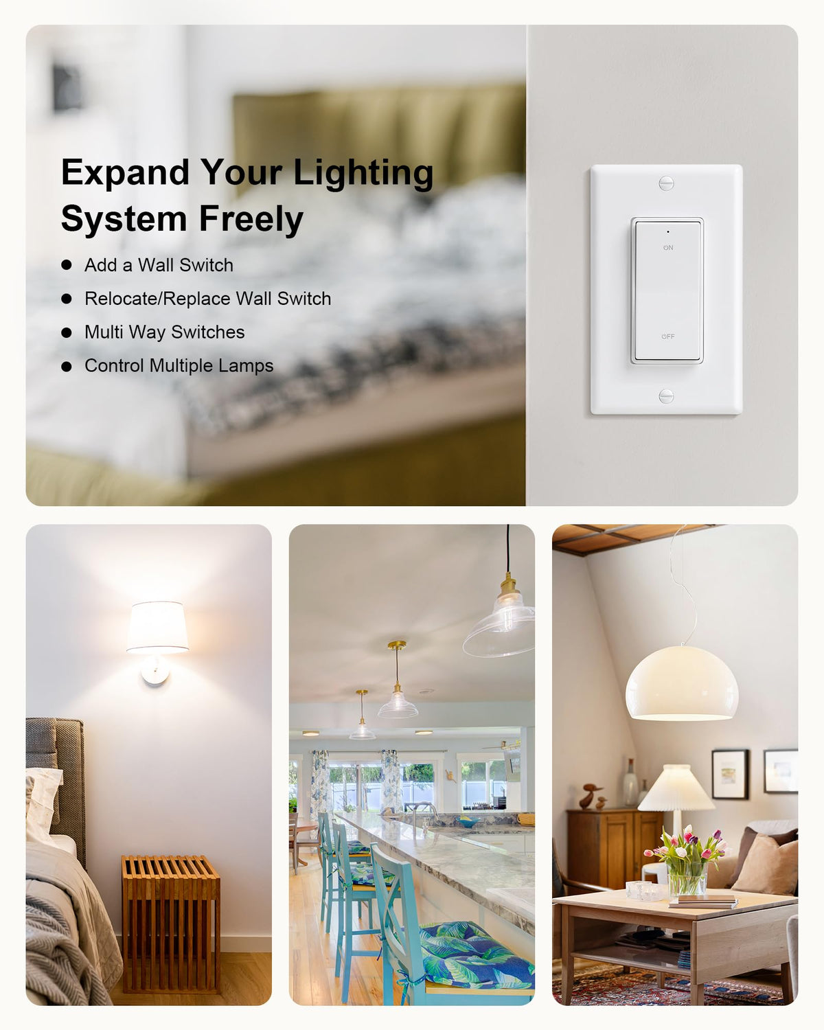 Treewell ideal for ceiling lights and wall lamps in rooms or halls.