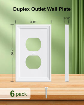 TREEWELL bamboo fiber wall plate delivers eco-friendly durability for long-term home decor