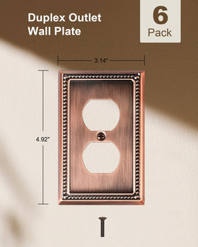 Treewell beveled edge pearl border duplex cover highlights refined craftsmanship.
