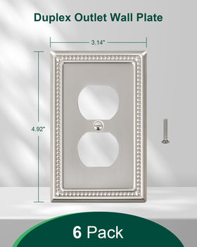 TREEWELL pearls wall plate with screws included for quick upgrade and secure fit.