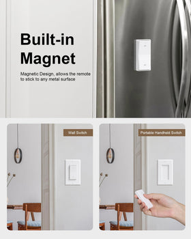 TREEWELL Compact receiver fits small boxes, ideal for ceiling lights.