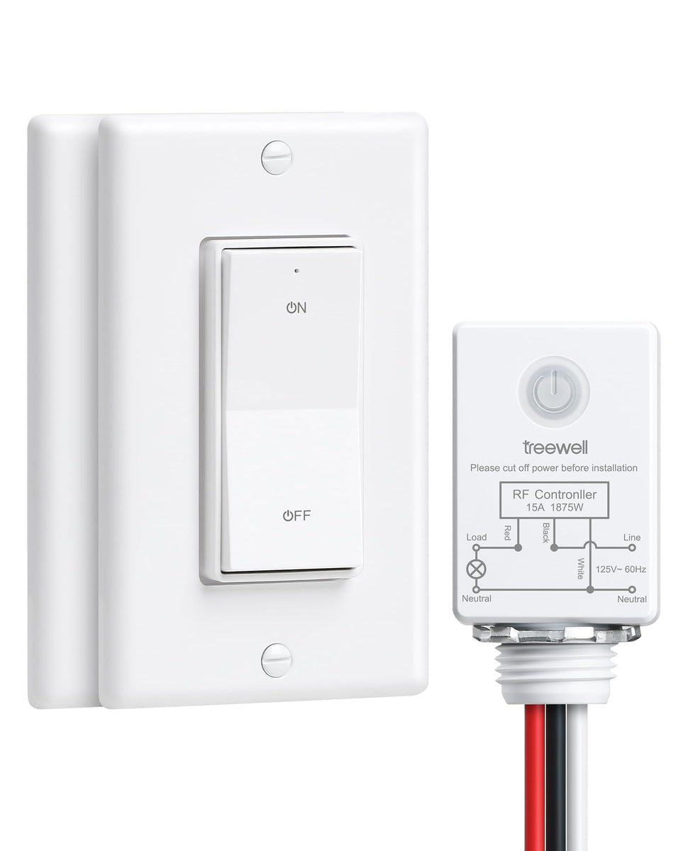 TREEWELL Decorator Rocker Wall Switch for easy, wall-mounted control of lights.