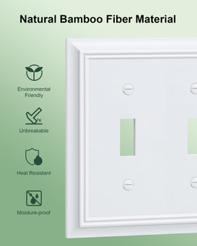 Treewell wall plate with color matched screws for easy installation