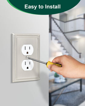 TREEWELL duplex outlet and double switch compatibility for versatile wiring setups.