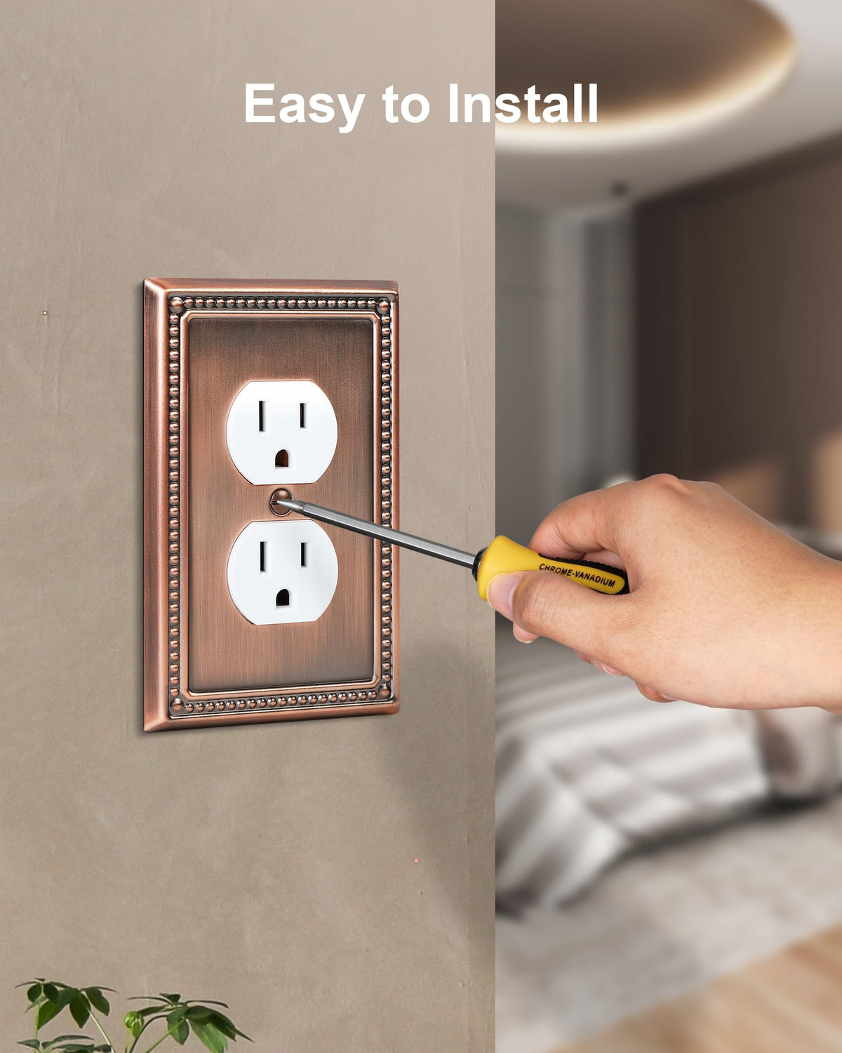 Treewell duplex outlet and double switch compatibility suits multiple layouts.
