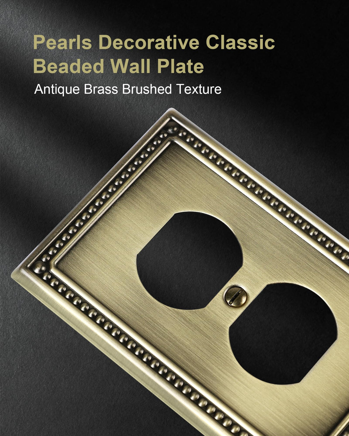 TREEWELL durable metal wall plate stands up to daily use and cleaning.