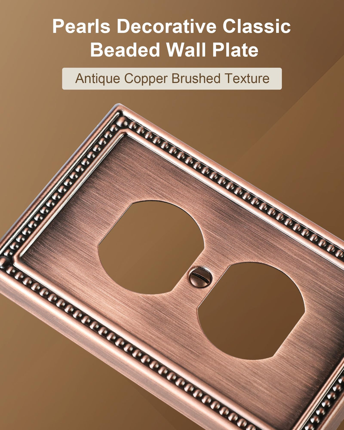 Treewell durable metal wall plate resists tarnish for lasting room appeal.