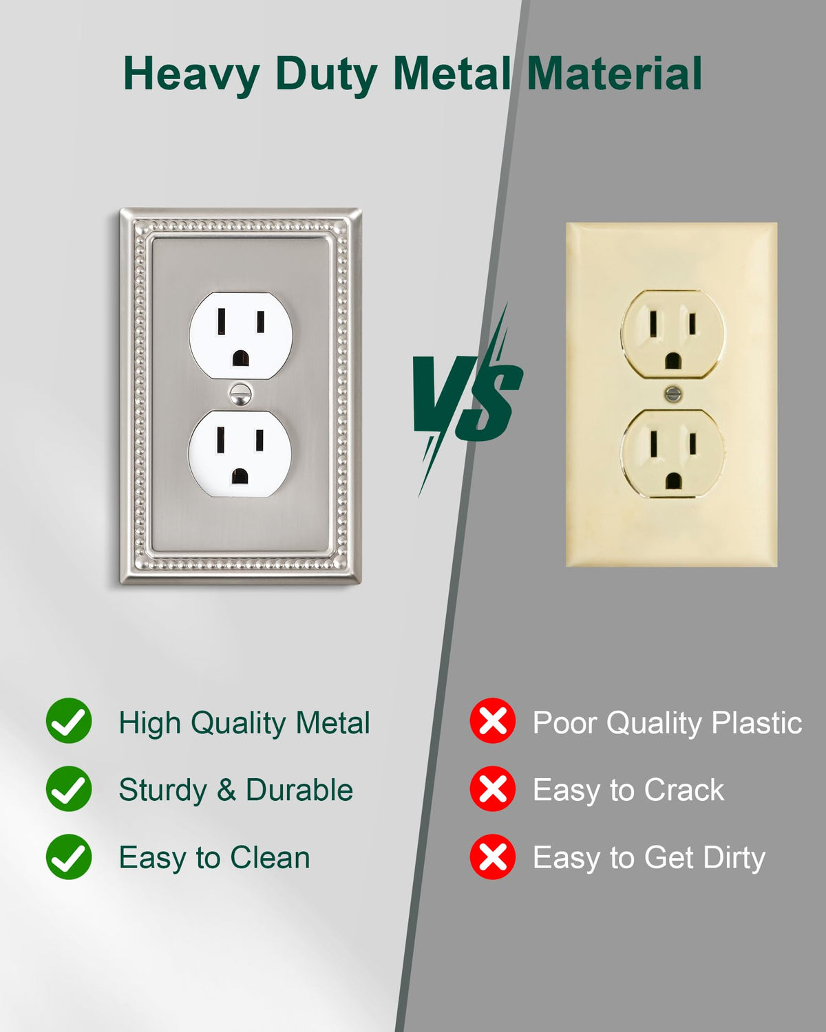 TREEWELL easy-install outlet cover for fast room update.