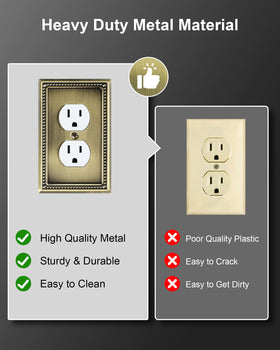 TREEWELL easy-install wall plate includes painted screws for quick upgrades.