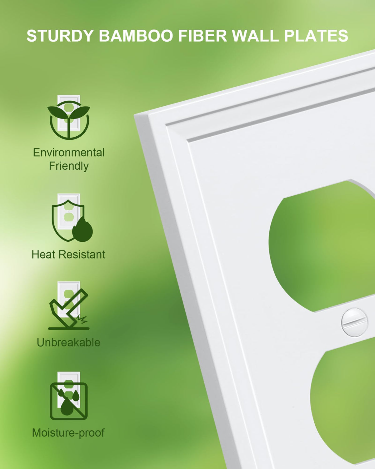 TREEWELL included painted screws simplify installation with a seamless finish