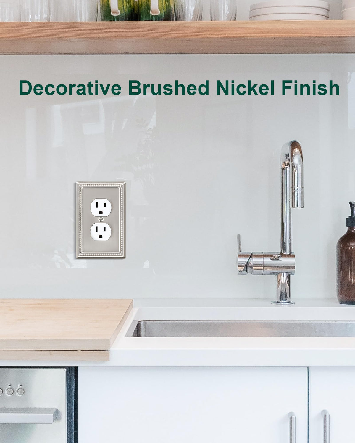 TREEWELL durable metal wall plate finish resists tarnish and corrosion.