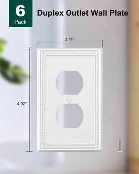 Treewell durable metal wall plate resists tarnish and is easy to clean.