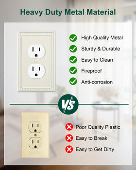 Packed screws included with Treewell wall plates for quick installation.
