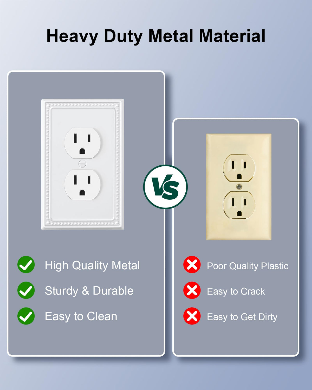 Treewell pure white 1-gang wall plate suits many interiors.