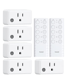 Treewell remote outlet with five outlets for centralized control of devices