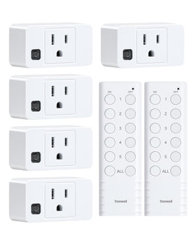 Treewell remote outlet with five outlets enables centralized lamp control