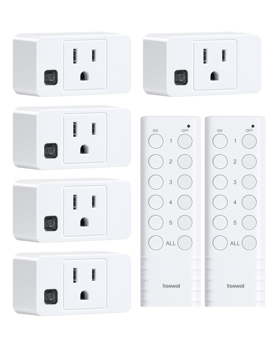 Treewell remote outlet with five outlets enables centralized lamp control