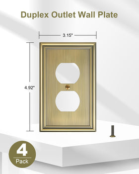 TREEWELL wall plate brushed texture closeup shows refined finish for elegant walls.