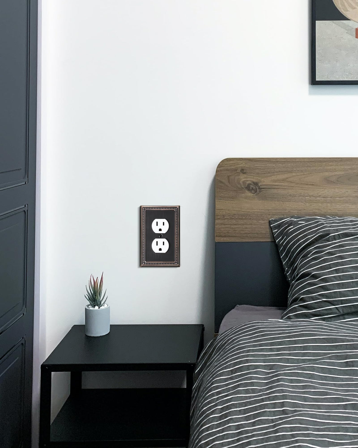 Dimensions of Treewell wall plate: 3.14W x 4.92H inches.