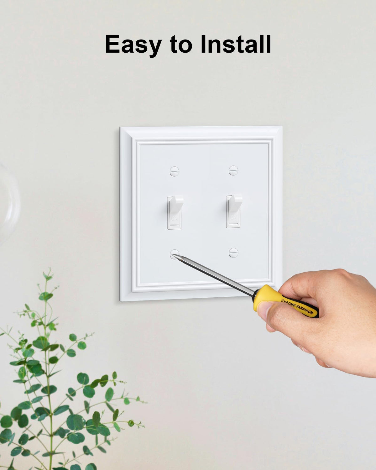 Treewell durable finish on a bamboo wall plate for longevity