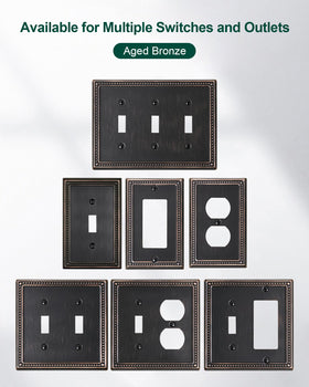 Treewell wall plate suits modern, traditional, and rustic interiors.